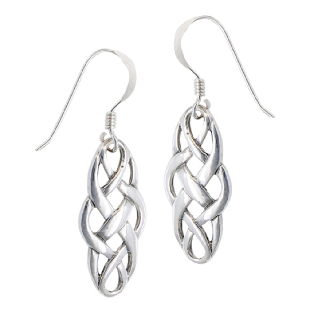 Celtic drop earrings 925 sterling silver